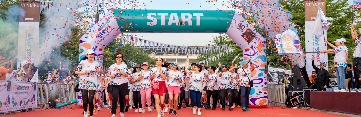 Perjalanan Menuju Ulang Tahun ke 40th, VIVERE Group Mengadakan Fun Walk Exellent Steps